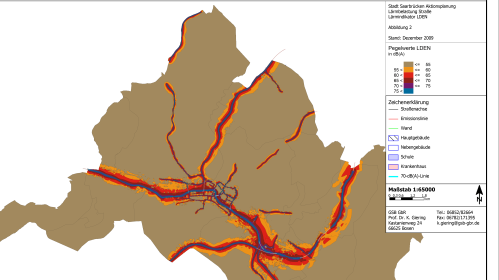 Lärmaktionsplan Stufe 1 (Grafik: LHS) Lärmaktionsplan Stufe 1 (Grafik: LHS)