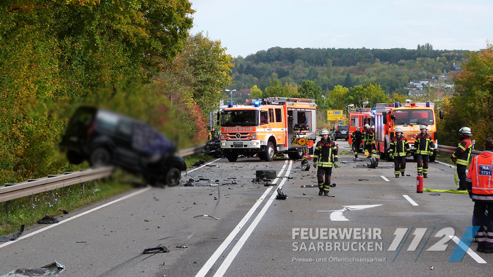 Verkehrsunfall B 51 - Höhe Bübingen Verkehrsunfall B 51 - Höhe Bübingen