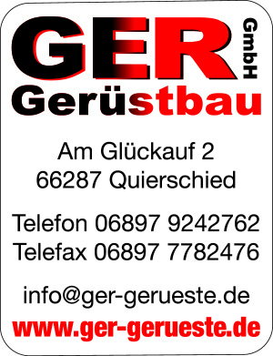 Sponsorenlogo GER Gerüstbau Sponsorenlogo GER Gerüstbau