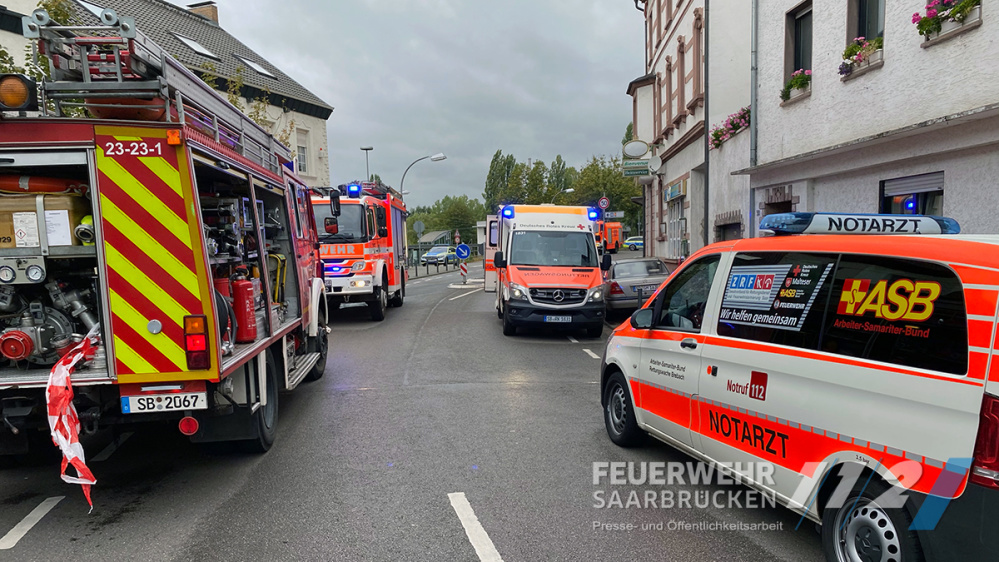 Zimmerbrand im Stadtteil Brebach Zimmerbrand im Stadtteil Brebach