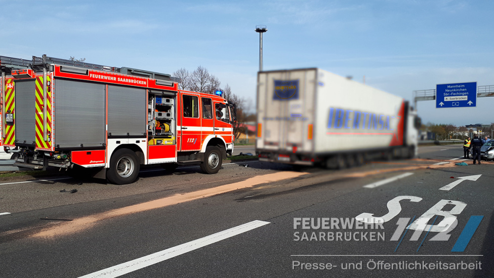 Verkehrsunfall BAB 6 - Goldene Bremm Verkehrsunfall BAB 6 - Goldene Bremm
