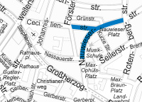 Anlage 2: Nauwieser Straße/Cecilienstraße Lageplan zur Allgemeinverfügung