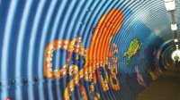 Sommertour 2021: Der Ortsinteressenverein Herrensohr hat den Durchgang unter der Bahn selbst gestaltet und sorgt dafür, dass die bunte Unterwasserwelt erhalten bleibt. Sommertour 2021: Der Ortsinteressenverein Herrensohr hat den Durchgang unter der Bahn selbst gestaltet und sorgt dafür, dass die bunte Unterwasserwelt erhalten bleibt.