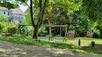 Ruhig und lauschig mitten im Wohnviertel gelegen: Der Spielplatz in der Friedrichsthaler Straße auf dem Rodenhof. Ruhig und lauschig mitten im Wohnviertel gelegen: Der Spielplatz in der Friedrichsthaler Straße auf dem Rodenhof.