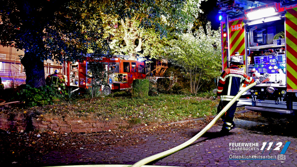 Dachstuhlbrand - Altes Werk - Brebach Dachstuhlbrand - Altes Werk - Brebach