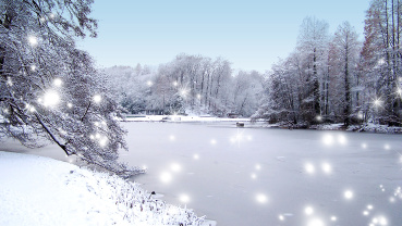 Weihnachtsgarten 2021: Wintersee im DFG (Quelle: Landeshauptstadt Saarbrücken) Image