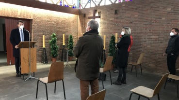 OB Conradt eröffnet sanierte Einsegnungshalle und neues Kolumbarium auf dem Friedhof Bübingen Image