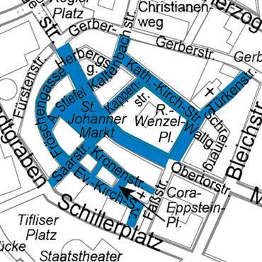 Lageplan, Alkoholverbot in der Innenstadt Image