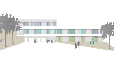 Westansicht der Kita in Dudweiler Image