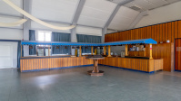 Theke im Saal der Turnhalle in Brebach Saal der Turnhalle in Brebach