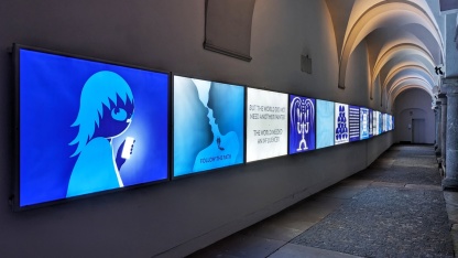 Bilder von der Ausstellung in der Stadtgalerie Saarbrücken. Eric Schwarz, Förderstipendiat 2022