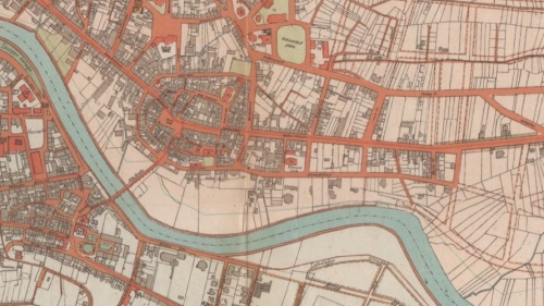 Ausschnitt eines Stadtplans von 1903 Ausschnitt eines Stadtplans von 1903