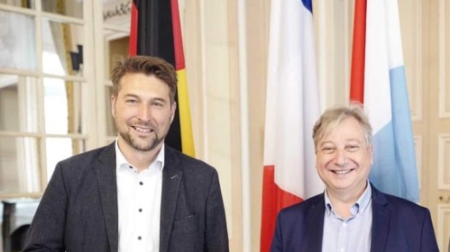 Oberbürgermeister Uwe Conradt und François Grosdidier Oberbürgermeister Uwe Conradt und François Grosdidier