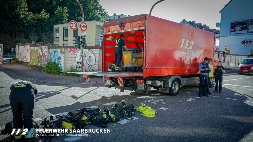 Einsatz Dachstuhlbrand in Alt-Saarbrücken Einsatz Dachstuhlbrand in Alt-Saarbrücken