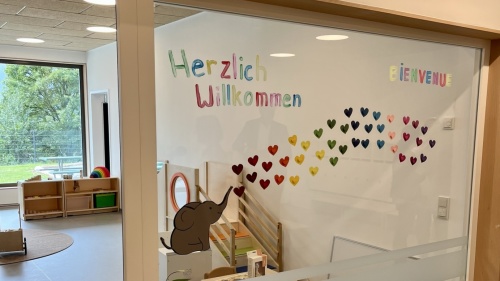 Besuch der Kita Salut in Brebach anlässlich ihrer Eröffnung Besuch der Kita Salut in Brebach anlässlich ihrer Eröffnung