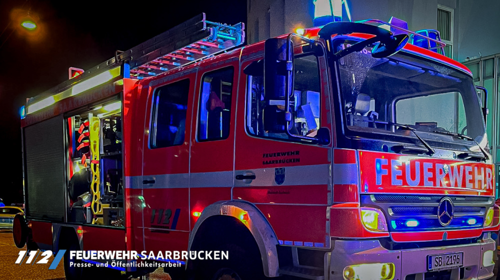 Brand in einem Bürogebäude - St. Johanner Straße Brand in einem Bürogebäude - St. Johanner Straße