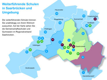 Karte weiterführender Schulen Image
