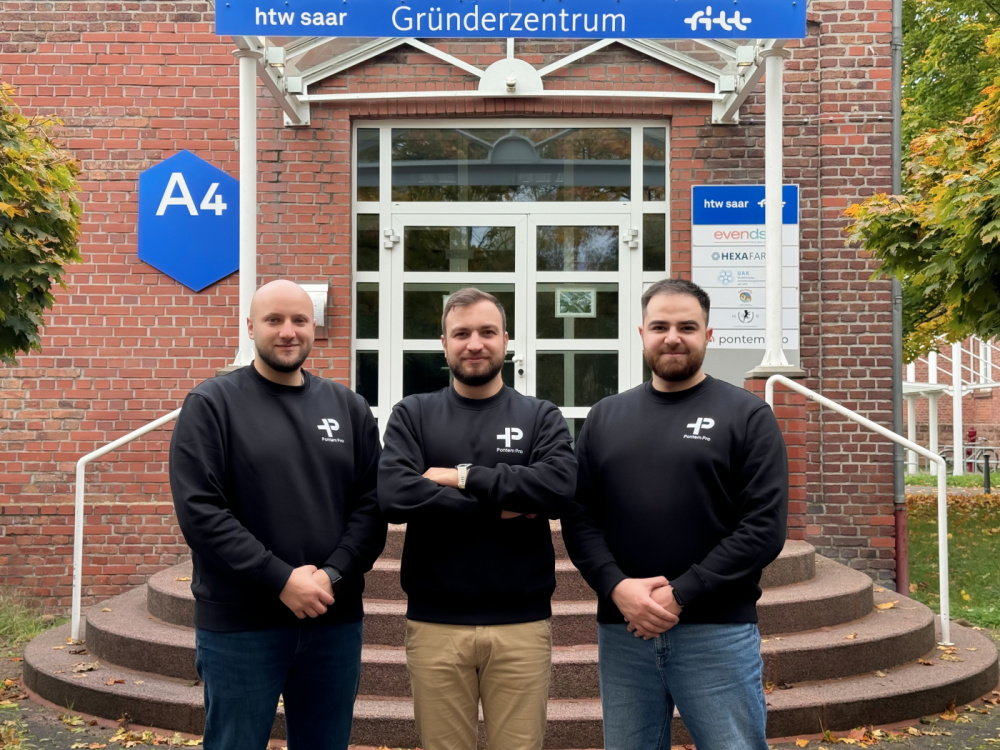 Gründerteam: Anas Alakkad, Majd Al Hamoud und Faris Allahham Pontem Pro - Gründer und Geschäftsführer
