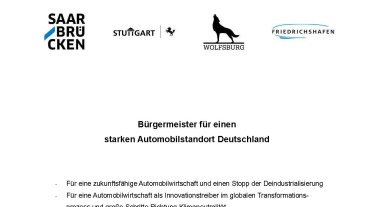 Erklärung Starker Automobilstandort - Stand 16. Mai Image