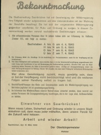 Aufruf der Stadtverwaltung an alle ortsanwesenden Personen, sich im Rathaus erfassen zu lassen.