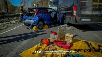 Verkehrsunfall B51 Höhe Bübingen