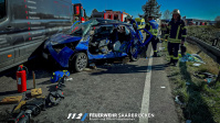 Verkehrsunfall B51 Höhe Bübingen