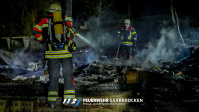 Einsatzbilder - Brand Gartenhaus St. Arnual