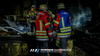 Einsatzbilder - Brand Gartenhaus St. Arnual