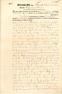 Historisches handgeschriebenes Dokument aus dem Jahr 1873