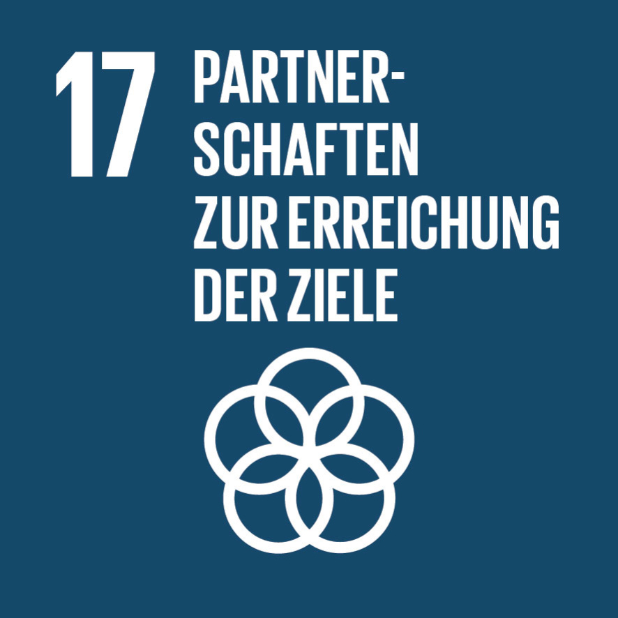 Symbol für Nachhaltigkeitsziel 17: Partnerschaften zur Erreichung der Ziele