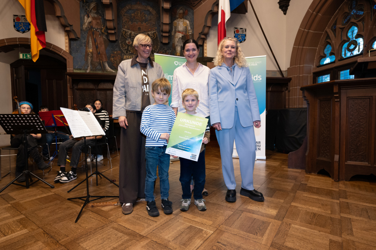 Klimakids 2025 Teilnehmer Platz 10 - KITA Franzenbrunnen Gruppenfoto Preisträger Platz 10 - KITA Franzenbrunnen